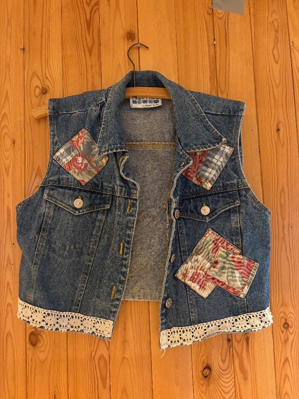 Carolina Blues Vintage Y2K Jean Vest